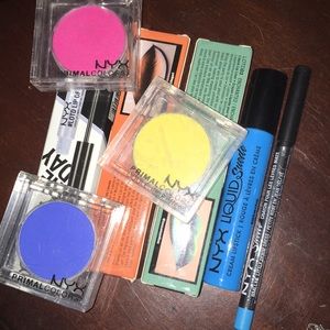 Nyx eyeshadow and lip makeup never used